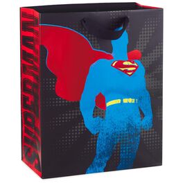 SUPERMAN™ Silhouette Large Gift Bag, 13", SUPERMAN™ Silhouette Large Gift Bag, 13", , large