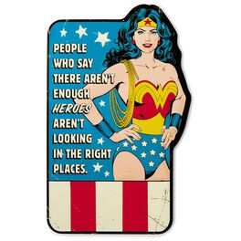 WONDER WOMAN™ Embossed Metal Sign, WONDER WOMAN™ Embossed Metal Sign, , large