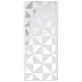 Geometric Design Silver Foil Tissue Paper, 4 Sheets, Geometric Design Silver Foil Tissue Paper, 4 Sheets, , large