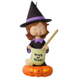Sweet Trick-or-Treater Witch Mary's Angels Halloween Ornament, Sweet Trick-or-Treater Witch Mary's Angels Halloween Ornament, , large