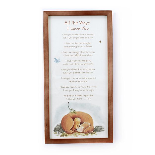 Love You More Wall Art all the ways i love you wall art - framed art & prints - hallmark Love You More Wall Art all the ways i love you wall art - framed art & prints - hallmark