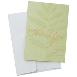 Plant on Green Sympathy Thank You Notes, Box of 20, Plant on Green Sympathy Thank You Notes, Box of 20, , large