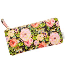 Haute Girls™ Paradise Floral and Leopards Pencil Pouch, Haute Girls™ Paradise Floral and Leopards Pencil Pouch, , large