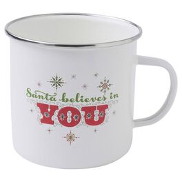 Holiday Vintage-Inspired Santa Snowflakes Mug, Holiday Vintage-Inspired Santa Snowflakes Mug, , large