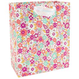 Mini Floral Print Large Gift Bag, 13", Mini Floral Print Large Gift Bag, 13", , large