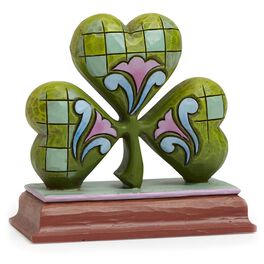 Jim Shore Mini Shamrock Figurine, Jim Shore Mini Shamrock Figurine, , large
