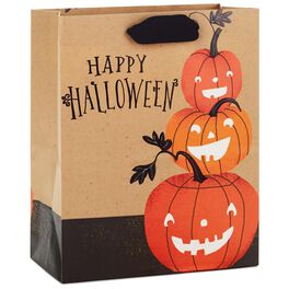 Happy Halloween Pumpkins Medium Halloween Gift Bag, 9.5", Happy Halloween Pumpkins Medium Halloween Gift Bag, 9.5", , large