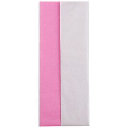 Silver/Bright Pink Reversible Tissue Paper, 4 Sheets, Silver/Bright Pink Reversible Tissue Paper, 4 Sheets, , large