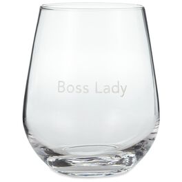 Boss Lady Stemless Wine Glass, 20 oz., Boss Lady Stemless Wine Glass, 20 oz., , large