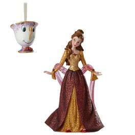 Disney Showcase Christmas Belle Figurine and Chip Ornament Set, Disney Showcase Christmas Belle Figurine and Chip Ornament Set, , large