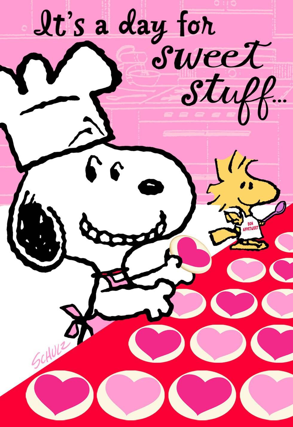 Snoopy Thinking Of You Sweetest Day Card Sweetest Day Greeting Cards 