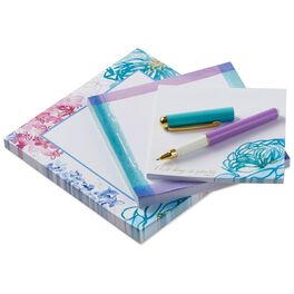 Watercolor Blooms Memo Pads With Pen, Set of 3, Watercolor Blooms Memo Pads With Pen, Set of 3, , large