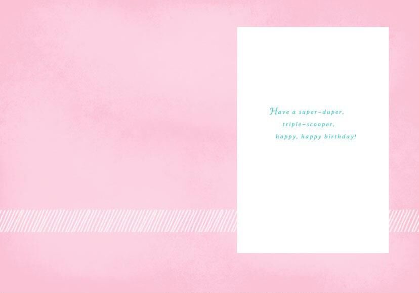 Triple Scoop Snoopy Birthday Card