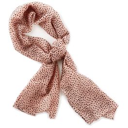 Pink Scarf With Black Dots, Pink Scarf With Black Dots, , large