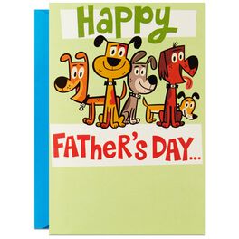 Love for Dad from the Dog-Loving Pack Father's Day Card, Love for Dad from the Dog-Loving Pack Father's Day Card, , large