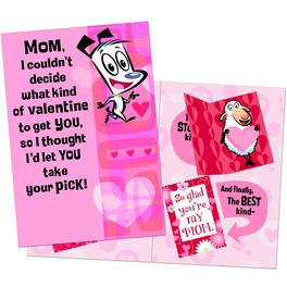 So Many Choices Mom Valentine’s Day Pop-Up Card, So Many Choices Mom Valentine’s Day Pop-Up Card, , large