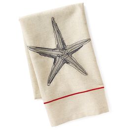 Cedar Cove Embroidered Starfish Tea Towel, Cedar Cove Embroidered Starfish Tea Towel, , large