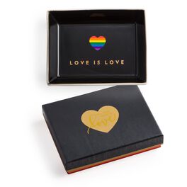 Love Is Love Rainbow Heart Glass Dish, Love Is Love Rainbow Heart Glass Dish, , large