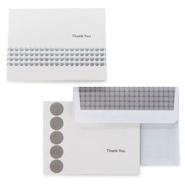 Silver Dots Thank You Notes, Pack of 50, Silver Dots Thank You Notes, Pack of 50, , large