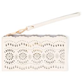 Mark & Hall Scalloped Wristlet, Ivory Mark & Hall Scalloped Wristlet, Ivory, large