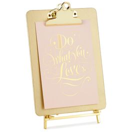 Gold Clipboard Picture Frame With Easel, Gold Clipboard Picture Frame With Easel, , large