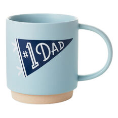 Miicol 16 oz Ceramic Flat Bottom Coffee Mug Father's Day Gift for the  World's Best Dad Ever, Deep Blue