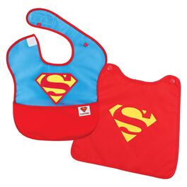 SUPERMAN™ SuperBib With Cape by Bumkins, SUPERMAN™ SuperBib With Cape by Bumkins, , large