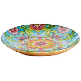 Catalina Estrada Flourishing Blooms Glass Tray, Catalina Estrada Flourishing Blooms Glass Tray, , large