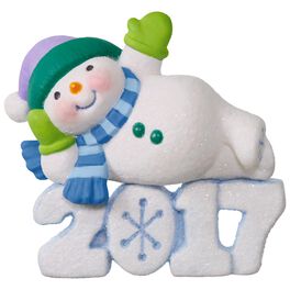 Frosty Fun Decade Lounging Snowman Ornament, Frosty Fun Decade Lounging Snowman Ornament, , large