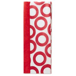 Solid Cherry Red and Red Circles Dual-Pack Tissue Paper, Solid Cherry Red and Red Circles Dual-Pack Tissue Paper, , large