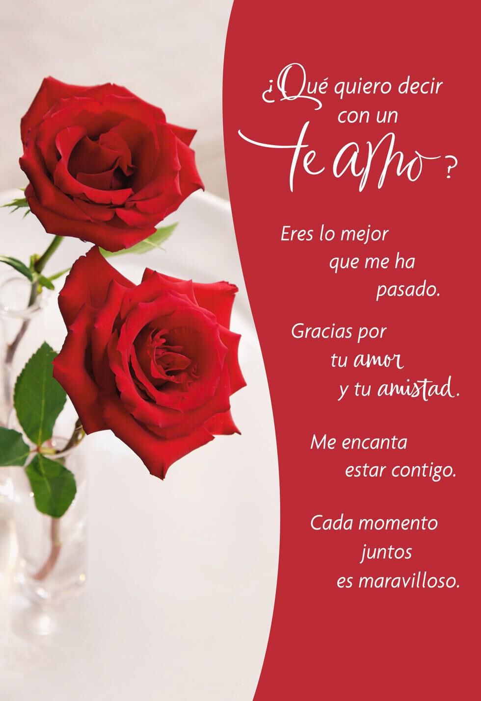 Wonderful Moments Spanish Valentine's Day Card - Greeting ...