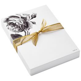 Classic Black and White Rose Memo Sheets, Classic Black and White Rose Memo Sheets, , large