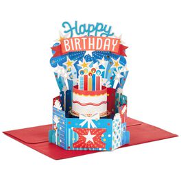 Colorful Birthday Celebration Pop Up Birthday Card, Colorful Birthday Celebration Pop Up Birthday Card, , large