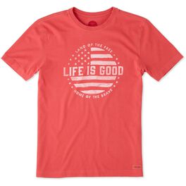 Life is Good® Men's Flag T-Shirt, Life is Good® Men's Flag T-Shirt, , large