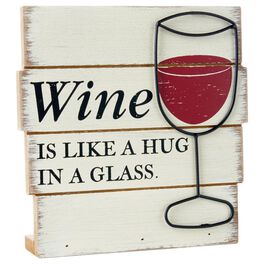 Hug in a Glass Rustic Wood Sign, Hug in a Glass Rustic Wood Sign, , large