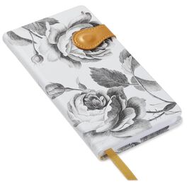 Classic Black and White Rose Slim Journal, Classic Black and White Rose Slim Journal, , large