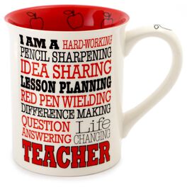 Our Name is Mud Teacher Typography Coffee Mug, Our Name is Mud Teacher Typography Coffee Mug, , large
