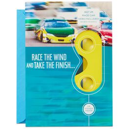 Drive Like the Wind Race Car VR Father's Day Card, Drive Like the Wind Race Car VR Father's Day Card, , large