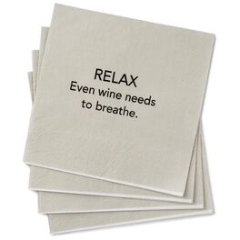 Relax and Breathe Beverage Napkins, Pack of 20, Relax and Breathe Beverage Napkins, Pack of 20, , large