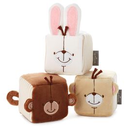 Forever Friends™ Stuffed Crinkle Baby Blocks—Set of 3, Forever Friends™ Stuffed Crinkle Baby Blocks—Set of 3, , large