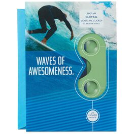 Surfing VR Father's Day Card, Surfing VR Father's Day Card, , large