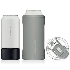 BruMate Matte Black Stainless Steel 3-in-1 Can Cooler, 12/16 oz.