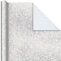 Hallmark whine peeves Silver Holographic Foil Jumbo Christmas Wrapping Paper Roll, 60 sq. ft. - Wrapping Paper - Hallmark