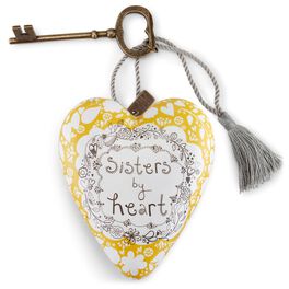 Sisters by Heart Art Heart Sculpture, 4", Sisters by Heart Art Heart Sculpture, 4", , large