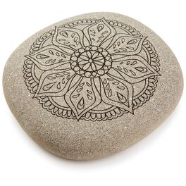 Mandala Flower DIY Coloring Rock, Mandala Flower DIY Coloring Rock, , large