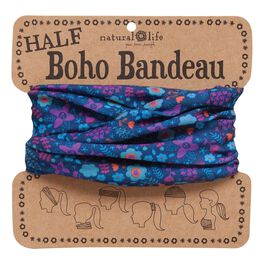 Natural Life Half Bandeau Navy With Purple and Orange, Natural Life Half Bandeau Navy With Purple and Orange, , large