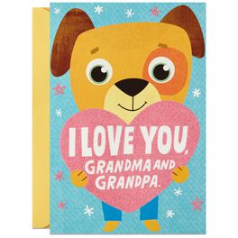 Puppy Love Hug Grandparents Day Card, Puppy Love Hug Grandparents Day Card, , large