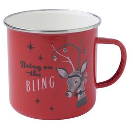 Holiday Vintage-Inspired Reindeer Bling Mug, Holiday Vintage-Inspired Reindeer Bling Mug, , large