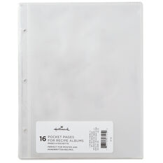 1-Pocket Recipe Album Refill Pages, Pack of 16 - Recipe Organizers ...