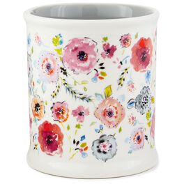 Haute Girls™ Floral Ceramic Pencil Cup, Haute Girls™ Floral Ceramic Pencil Cup, , large